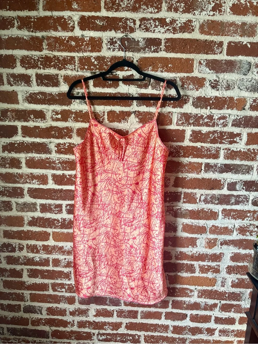Y2K Jaclyn Smith Peach/Pink Slip Dress